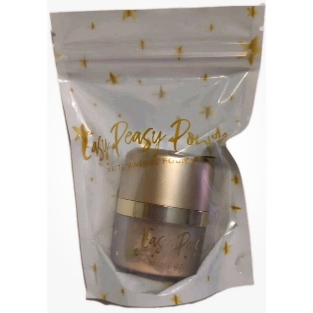 Belle Beauty Easy Peasy Powder Matte Mineral Foundation -MEDIUM TAN - New/Sealed